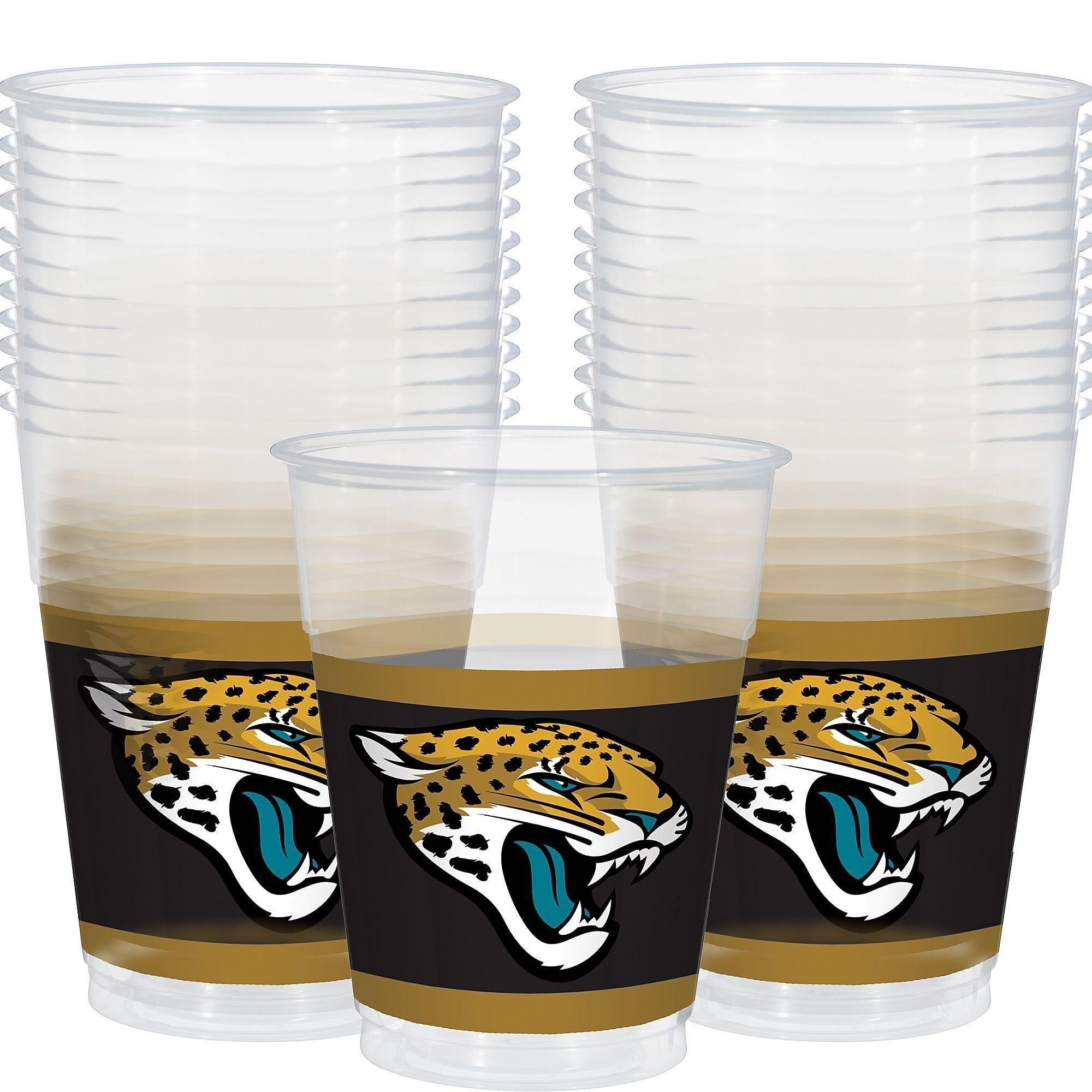 Jacksonville Jaguars Party Supplies Pack for 18 Guests - Kit Includes Plates, Napkins, Table Cover, Cups, Cutlery, Serving Bowl, Banner Decoration & Centerpiece